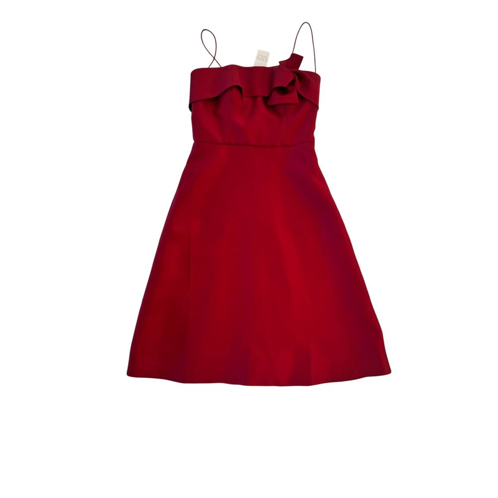 Erin Fetherston Ruscha Strapless Fit Flare Dress Bow NWT 10 Red Holiday Event - Picture 4 of 16